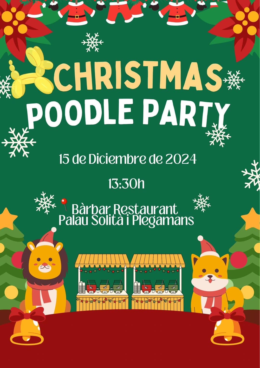 Christmas Poodle Party